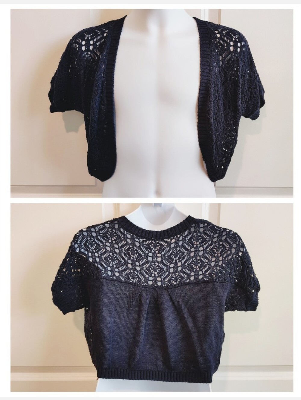 Navy Bolero Sweater